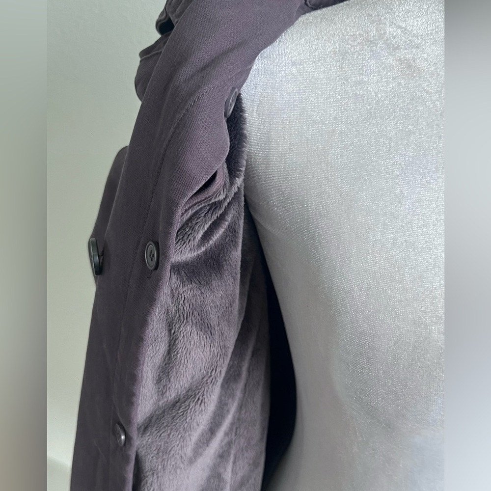 Comptoir Des Cotonniers women’s Purple Trench Coat with warm layer small $650 - Picture 12 of 16